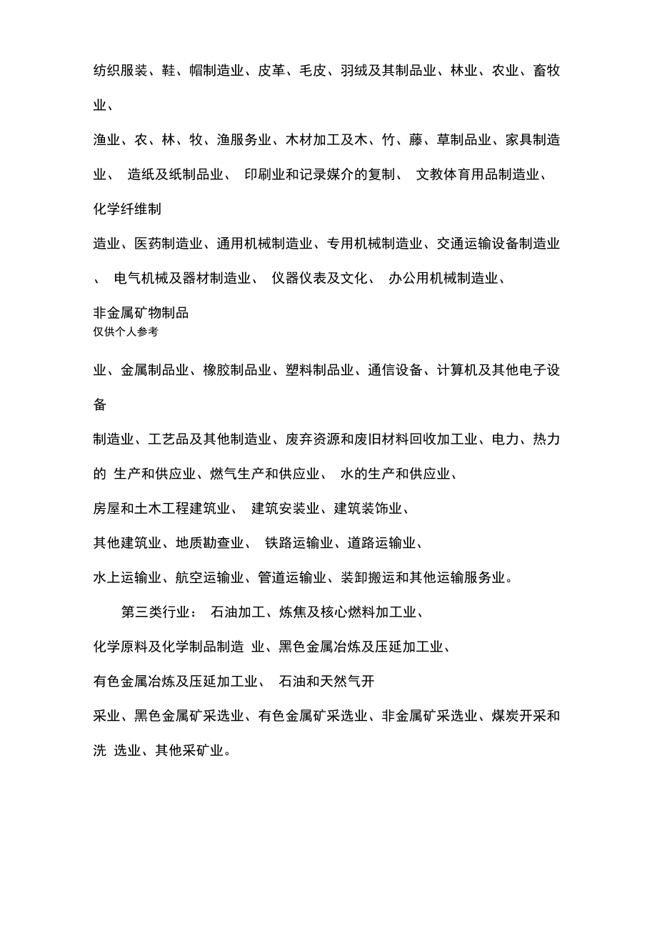 三類(lèi)工業(yè)用地與羽絨及制品加工行業(yè)分類(lèi)解析